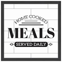 Home Cooked Meals Faux Tile Wall Decor, 16"