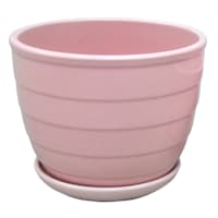 Indoor Pink Beehive Ceramic Pot, Small