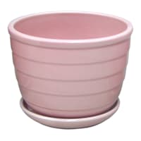 Indoor Pink Beehive Ceramic Pot, Small