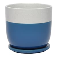 Sunny Club Indoor Ohio Blue Ceramic Pot, Small
