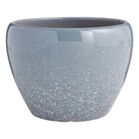 Ty Pennington Indoor Blue Bubble Glaze Ceramic Planter, Large