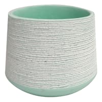 Ty Pennington Indoor Green Concrete Rope Pot, Small