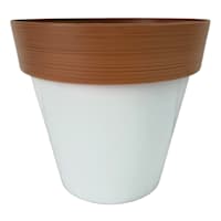 Felix White Outdoor Planter, Medium