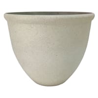 White Sanded Outdoor Planter, Medium