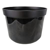 Crosby St. Black Two-Tone Outdoor Planter, Extra Large