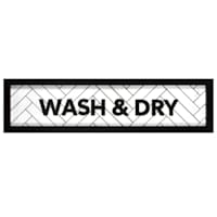 Framed Wash & Dry Wall Decor, 27x6