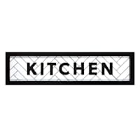Framed Kitchen Wall Decor, 27x6