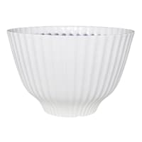Providence White Serrated Outdoor Planter, 12"