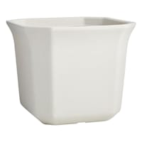 Providence Off-White Square Bell Outdoor Planter, Large