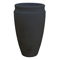 Japi Black Antique Tall Outdoor Planter, Small