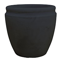 Japi Black Antique Tall Outdoor Planter, Medium