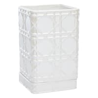 Providence Indoor Olivia White Glazed Planter, 9.75"