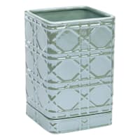 Providence Indoor Olivia Green Glazed Planter, 4.5"