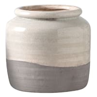 Honeybloom Green Ceramic Jar Outdoor Planter, Small