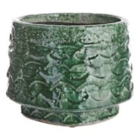 Found & Fable Adam Green Ceramic Bowl Outdoor Planter, Medium