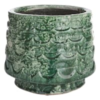 Found & Fable Adam Green Ceramic Bowl Outdoor Planter, Small