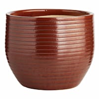 Found & Fable Red & Taupe Outdoor Planter, Medium