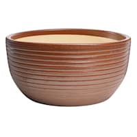 Found & Fable Brown & Taupe Bowl Outdoor Planter, Large