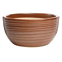Found & Fable Brown & Taupe Bowl Outdoor Planter, Medium