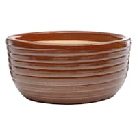 Found & Fable Brown & Taupe Bowl Outdoor Planter, Small
