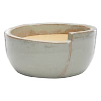 Crosby St. Grey Petal Low Bowl Outdoor Planter, Small