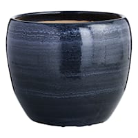 Found & Fable Blue Foshan Ceramic Outdoor Planter, Large