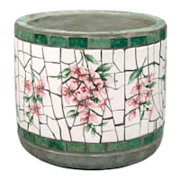 Providence Bougainvillea Mosaic Outdoor Planter, Small