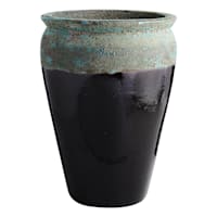 Green and Black Lava Arcadia Outdoor Planter, Large