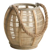 Honeybloom Wood LED Outdoor Lantern, Small