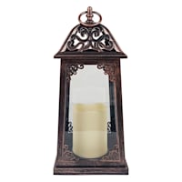 Bronze LED Outdoor Lantern, 12"