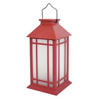 Red Outdoor Solar Lantern, 11"