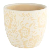 Honeybloom Indoor White Ceramic Helen Pot, 5.5"