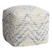 Ty Pennington Crew Pouf, White