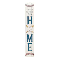 Baseball Home Outdoor Porch Leaner Sign