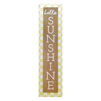 Honeybloom Hello Sunshine Outdoor Porch Leaner Sign