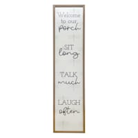 Honeybloom Welcome To Our Porch Sign, 45.3"