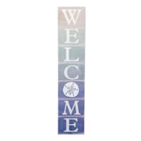 Ty Pennington Welcome Outdoor Porch Leaner Sign with Easel, 42"