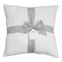 2-Pack White Textured Chenille Throw Pillows, 18"