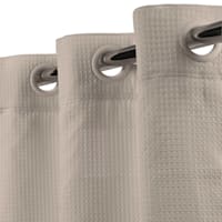 Cobblestone Hookless Waffle Solid Shower Curtain, 74"