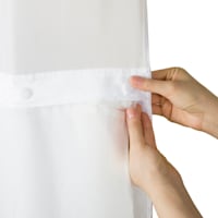 White Hookless Peva 4G Replacement Shower Curtain Liner
