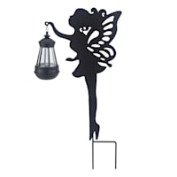 Fairy Metal Lantern Yard Stake, 19.5"