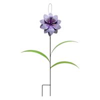 Purple Flower Yard Stake, 22"