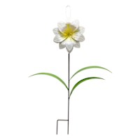 White Flower Yard Stake, 22"
