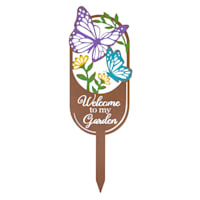 Welcome to my Garden Metal Yard Stake, 14"