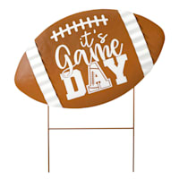 It's Game Day Metal Football Yard Stake, 23.8"