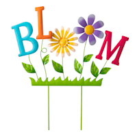 Bloom Metal Yard Stake, 22"