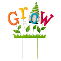 Grow Metal Yard Stake, 22"