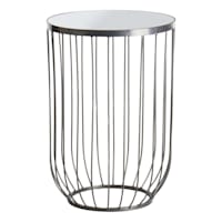 Lexi Accent Table, Nickel