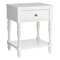 Providence Sutton Accent Table, White