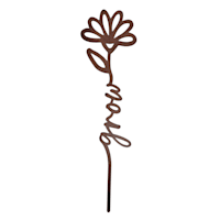 Honeybloom Grow Metal Yard Stake, 14"